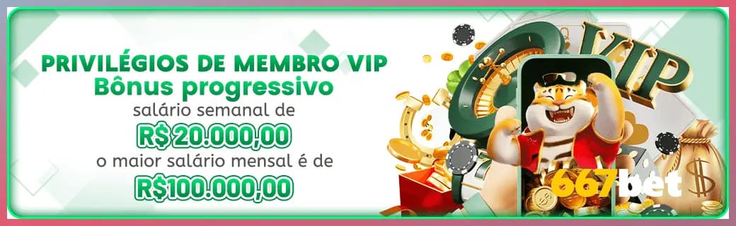 667BET bônus — cashback 15 por cento e níveis VIP